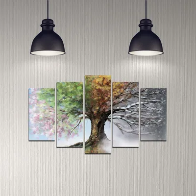 Obrázek produktu pro Wallity, 5DMDF-6, Obrazy, Vícebarevné, MDF, 110 x 60 cm