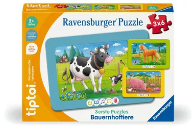 Produktbild von 3 erste Puzzles: Bauernhoftiere Ravensburger 00229