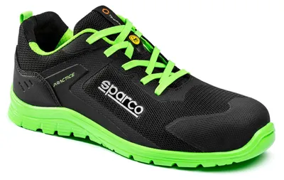 Immagine prodotto di Sparco BTB0047B0K S.S1PS, scarpe da allenamento Rinus, colore nero e verde, taglia 42