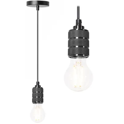 Produktbild von tooLight Pendellampe App342 Metall Schwarz E27 1-Punkt Leuchten