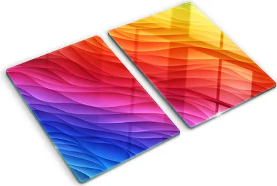Imagen del producto de Cubierta para placa de cocina – Cubierta para placa de inducción – Placa de vidrio protectora – 2x40x52 cm – Placas de vidrio protectoras para cocina – Vidrio templado – Motivos coloridos