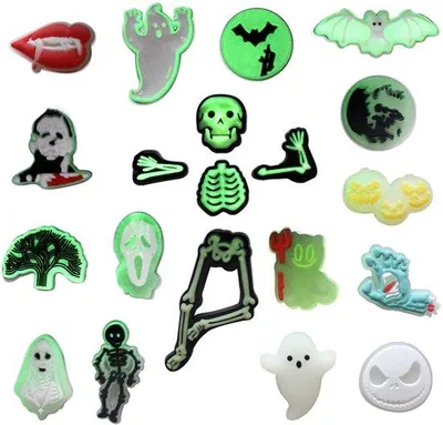 Immagine prodotto di Ciondoli a tema Halloween - 20 pezzi - Decorazioni per Halloween - Materiale: plastica