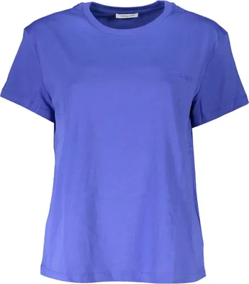 Produktbild von Stylisches Damen-T-Shirt aus Baumwolle mit Logo-Print, Blau