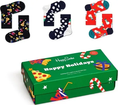 Produktbild von Happy Socks Kids Holiday Socks Gift Set - 2-3Y