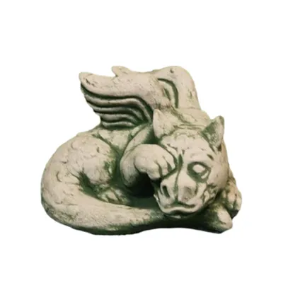 Produktbild von Schöner Drache Trau Mich für den Garten zur Dekoration aus Steinguss Neu Frostfest Witterungsbeständig Tierfigur zur Gartengestaltung PO-762