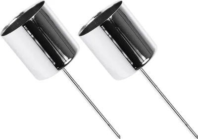 Produktbild von Elegante Kerzenhalter Metall für Stabkerzen mit Steckdorn, 4 Stück