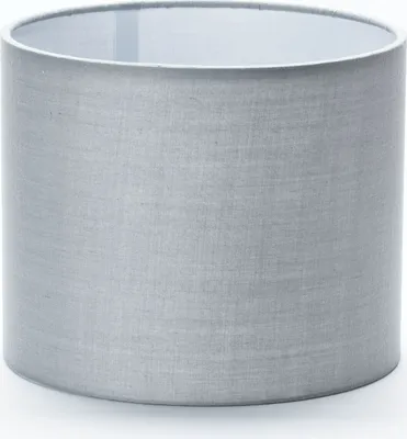 Obrázok produktu pre Tienidlo (Ø 20 cm), textilné, výška 16,5 cm, okrúhle, montáž do objímky E27 E14 mm, náhradné tienidlo pre závesné lampy, stojacie lampy, stolové lampy, sivé