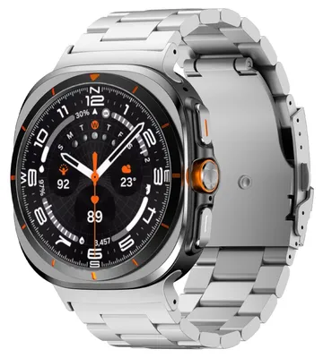 Obrázek produktu pro Pro Samsung Galaxy Watch Ultra 47 mm Tři korálky z titanové slitiny Náhradní pásek na ruku chytrých hodinek Silver