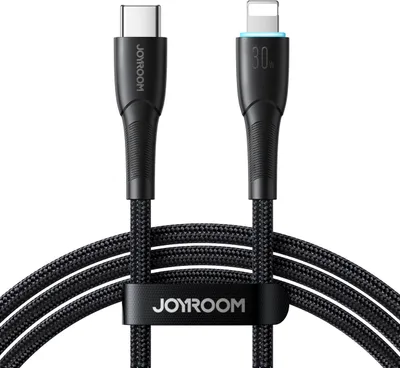 Zdjęcie produktu dla Joyroom Kabel USB-C do Lightning Szybkie ładowanie 30 W, 1 m - Czarny