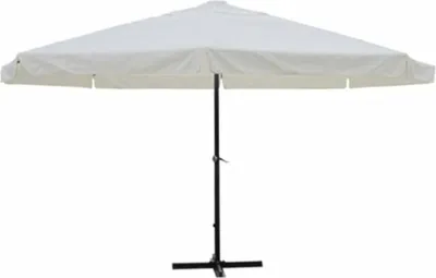 Produktbild von vidaXL Sonnenschirm Weiß Aluminium 500 cm