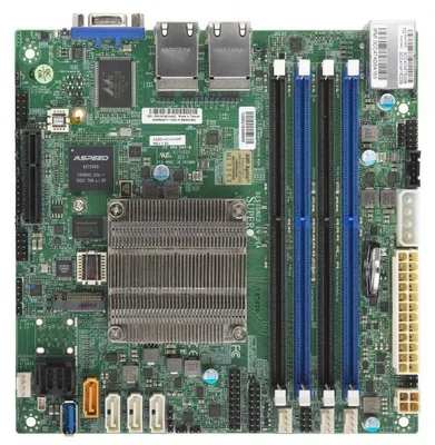 Produktbild von Supermicro A2SDI-4C-HLN4F, Intel, Intel Atom®, DDR4-SDRAM, 256 GB, DIMM, 1.2 V