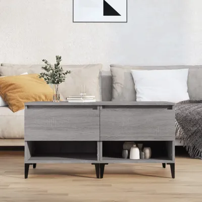 Produktbild von The Living Store Beistelltische 2 Stk. Grau Sonoma 50x46x50 cm Holzwerkstoff