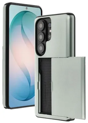 Imagen del producto de Funda Trasera con Ranura para Tarjetas para Samsung Galaxy S26 Ultra - Verde