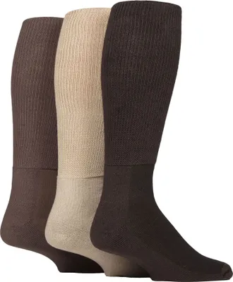 Produktbild von 3er Pack Kniestrümpfe Diabetiker Socken Ohne Gummi für Geschwollene Füße | IOMI