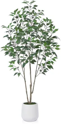 Image de Ficus artificiel de 180 cm de haut, en plastique, pour l'intérieur et l'extérieur