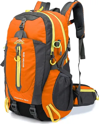 Produktbild von 40L Leichtes Wandern Rucksack, Multifunktions Wasser-resistent Casual Camping Trekking Rucksack für Radfahren Reisen Klettern Outdoor Sport