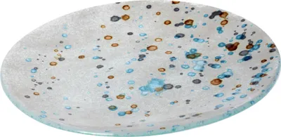 Produktbild von Glasteller Design Country Fusing Glas ca. Ø20cm Handmade Tuerkis