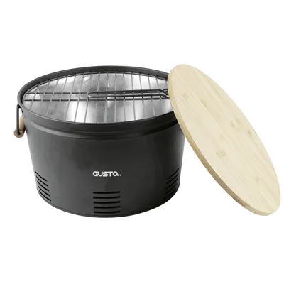 Produktbild von GUSTA Grill rund Ø34cm schwarz, schwarz