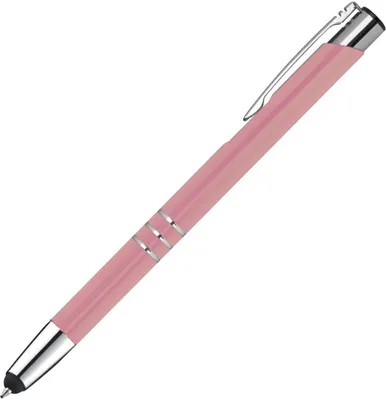 Produktbild von Touchpen Kugelschreiber aus Metall / Farbe: rosé