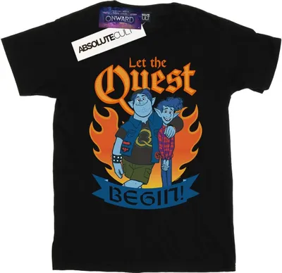 Produktbild von Disney - "Onward Let The Quest Begin" T-Shirt für Damen BI42373 (3XL) (Schwarz)