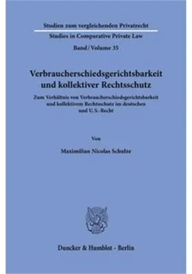 Image de Verbraucherschiedsgerichtsbarkeit und kollektiver Rechtsschutz