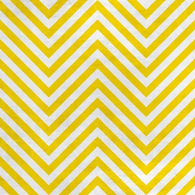 Image de Tissu velours royal en polyester pour la couture - Motif zigzag jaune