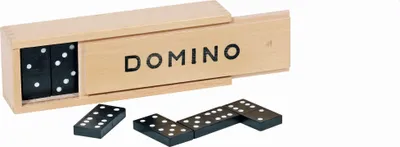 Produktbild von Goki Dominospiel im Holzkasten, Kinder, Holz, Junge/Mädchen, 4 Jahr(e), 43 mm, 22 mm