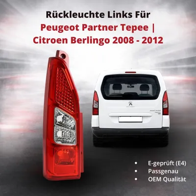 Produktbild von Rückleuchte Heckleuchte Rücklicht Links Für Peugeot Partner Tepee | Citroen Berlingo 2008 - 2012 | 6351FH