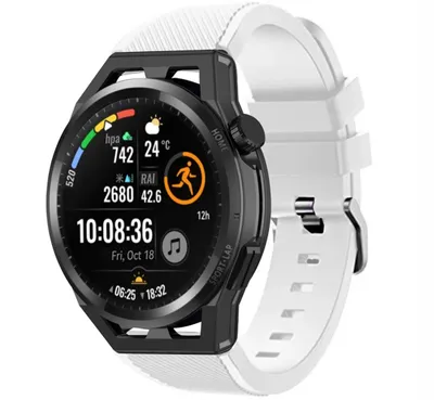 Produktbild von Strap-it Huawei Watch GT Schnallenarmband Silikon (Weiß)