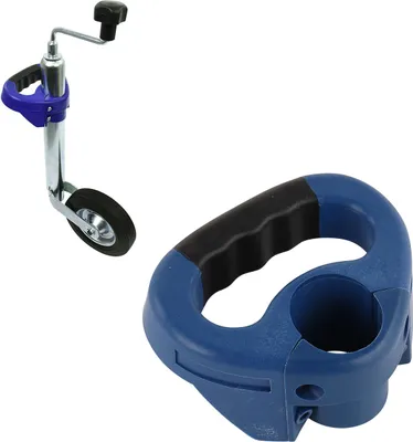 Produktbild von Rangiergriff für Ø 48 mm Stützräder Blau gummierter Griff Wohnwagen & Anhänger
