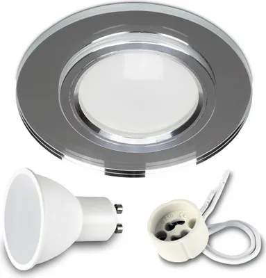 Obrázok produktu pre LED vstavané reflektory 230V ploché 7W stropné stropné svietidlá do kúpeľne stropné reflektory, studená biela 6000K vstavané reflektory do kúpeľne kuchyne obývačky
