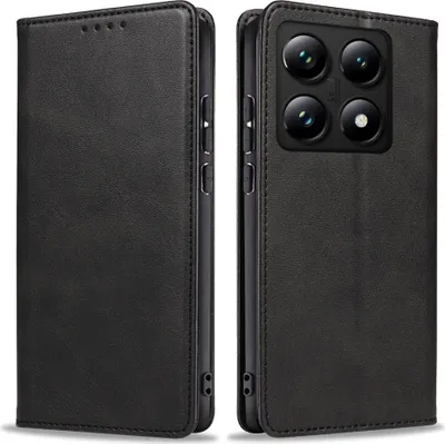 Produktbild von Handyhülle für Xiaomi 14T Kunstleder Flip Cover Hülle Handytasche Case Kartenfach Farbe: Schwarz