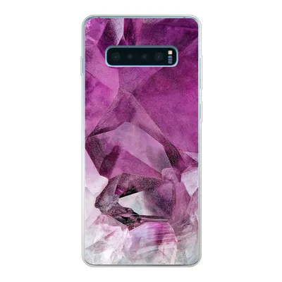 Produktbild von MuchoWow® Handyhülle Schutzhülle Hülle für Samsung Galaxy S10 Lite Naturstein - Lila - Luxus Silikon Softcase Handy Hülle - Schutz