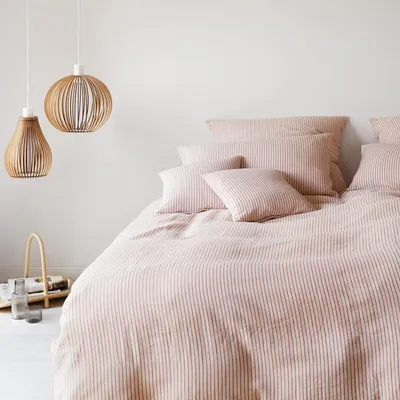 Produktbild von elegante Halbleinen-Kissenbezug einzeln Cozy Farbe Terra Größe 40x80