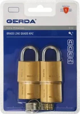 Zdjęcie produktu dla LOB Kłódka bębenkowa zatrzaskowa mosiężna KD51M długi pałąk KD51M-B1-00-3 5905452133373
