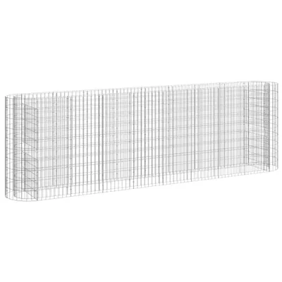 Image de vidaXL Gabion haut-plateau Fer galvanisé 330x50x100 cm