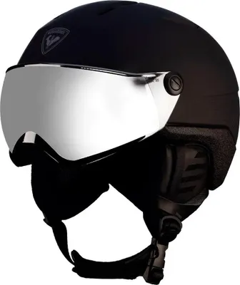 Image de Rossignol Fit Visor Impacts Casque Avec Visière Argent L-XL Argent L-XL