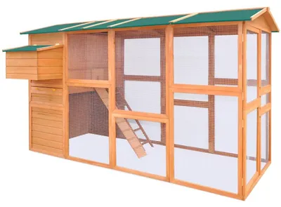 Immagine prodotto di Voliera grande - 295x163x170 cm - Legno di pino - Con nido