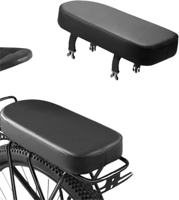 Produktbild von Fahrrad-Rücksitzkissen schwarz 31 x 15 x 4 cm