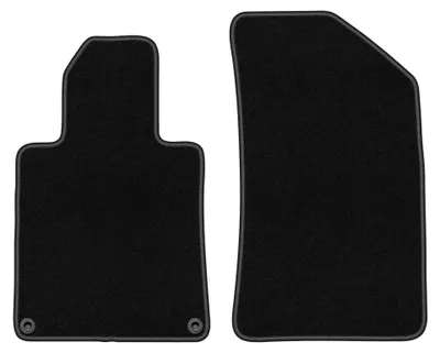 Immagine prodotto di Tappetini anteriori in moquette per Peugeot 508 RXH 2010-2018 (posteriore monoblocco) – 2 pezzi, neri, su misura – Wielganizator BASIC