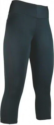 Produktbild von HKM Capri Reitleggings Mesh Style schwarz mit Silikon Vollbesatz, Größe:32/34