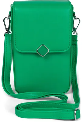 Produktbild von styleBREAKER Damen Box Bag Umhängetasche Einfarbig mit Magnetverschluss, 8 Kartenfächer mit Druckknopf, Crossbag 02012399