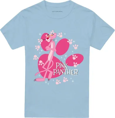 Immagine prodotto di Pantera Rosa - Maglietta "Walk All Over" per uomo/donna unisex TV20617 (XXL) (azzurro)