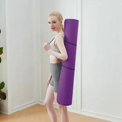 Obrázek produktu pro Yogamata, velká yogamata, XXL, gymnastická podložka, sportovní podložka, protiskluzová, TPE, fitness podložka, tréninková podložka, pilates, podložka na jógu, pilates, cvičení, posilovna