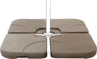 Obrázok produktu pre BELIANI Stojan na slnečník hnedý syntetický materiál 104 x 104 cm štvorcový záťažový podstavec