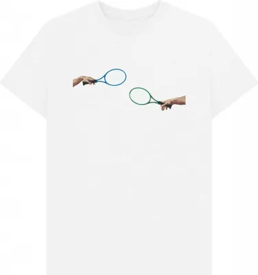 Produktbild von Apoh - "The Creation Of Tennis" T-Shirt für Herren/Damen Uni PN1543 (L) (Weiß)