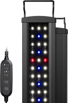 Productafbeelding van SlimLED Plantenverlichting voor aquaria, complete spectrum aquariumlamp met timer, geschikt voor waterplanten en zoetwateraquaria, 120-140 cm
