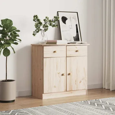 Immagine prodotto di vidaXL Credenza ALTA 77x35x73 cm in legno di pino massiccio