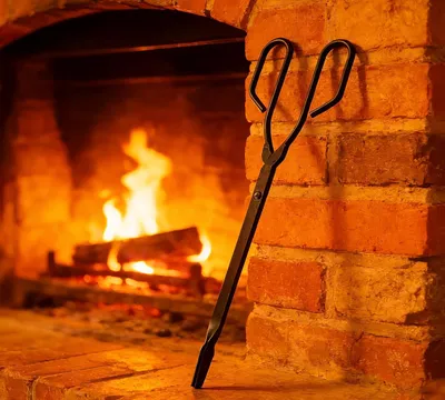 Produktbild von Kohlenzange, 43 cm, Schwarzes Eisen, für Kamin