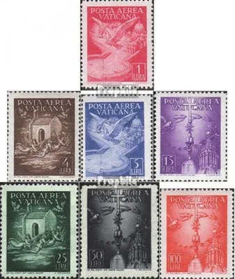 Produktbild von Briefmarken Vatikanstadt 1947 Mi 140-146 (kompl.Ausg.) Jahrgang 1947 komplett postfrisch Flugpost